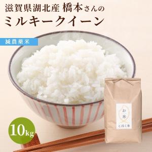 令和４年 滋賀県湖北産 橋本さんのミルキークイーン 10kg 【減農薬米】【白米・玄米】