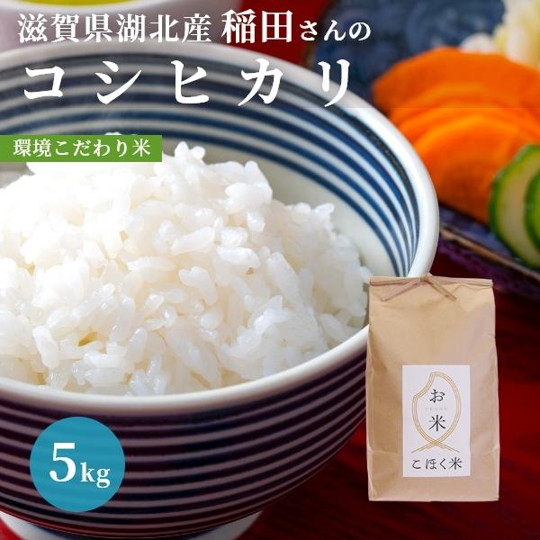 令和４年 滋賀県湖北産 稲田さんのコシヒカリ 5kg 【食味最高ランク特A ３年連続受賞・環境こだわ...