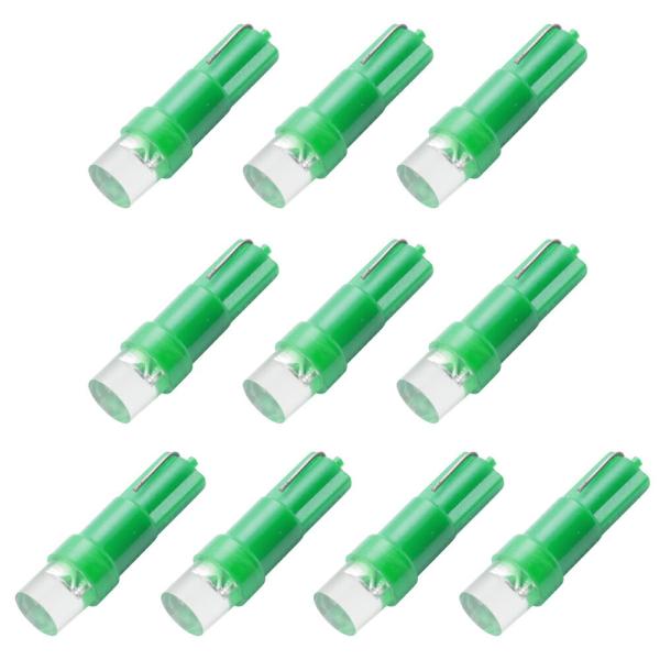 10個セット●● 24V T5/T6.5 LED ウェッジ球 LED ※カラーグリーン 緑 メーター...