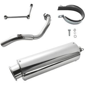 ステンレス製二重管マフラー 重低音 ライブディオ Dio ステンレス マフラー SR ZX AF34 AF35 オール