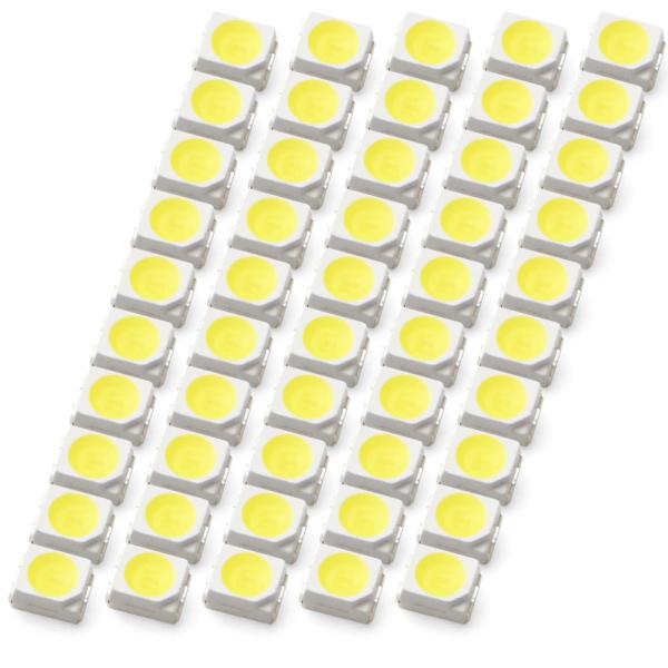 LEDチップ SMD 3528 ホワイト 白発光 50個 打ち替え 打ち換え DIY 自作 エアコン...