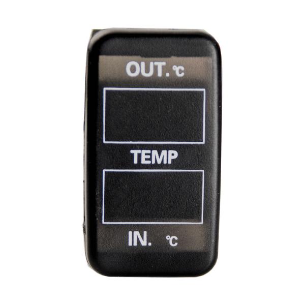 品番U10 E120系 カローラフィールダー 車内 車外同時計測 温度計キット スイッチホール トヨ...