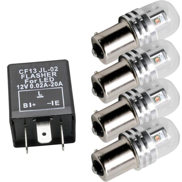 鬼爆閃光 ワゴンR ＦＣタイプ MC系 [H13.5〜H15.8] LEDウインカー球前後セットC+...