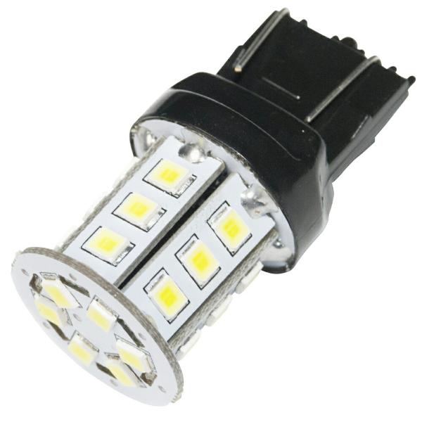 12V 24連 T20 ダブル LED 球 ホワイト ブレーキ テールランプ W3×16q 7443...