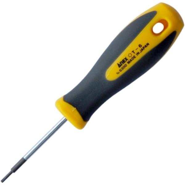 アネックス(ANEX) ドライバー ヘクスローブ T6x50 穴付 No.6300　メール便可