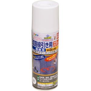 アサヒペン 道路線引き用スプレー 細線用 白 400ml｜oktools