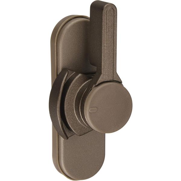 取替用・穴あけ不要 左右兼用タイプ 超万能クレセント CU-500 色：ブロンズ／シルバー　家研販売