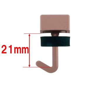 ポリカフック　ブロンズ　21mm　100個　1箱までメール便可（メール便の場合、箱からだしての発送と...