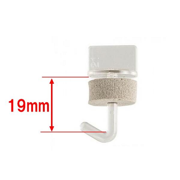 ポリカフック　クリヤー　19mm　100個　1箱までメール便可（メール便の場合、箱からだしての発送と...