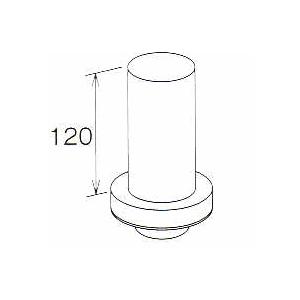 丸排水管カバー パールグレー  KQ16481 60MM パナソニック 雨とい部材