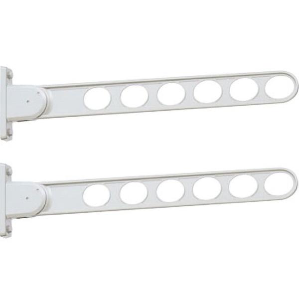 川口技研 窓壁用物干し ホスクリーン RK-65-PW　ピュアホワイト　 2本1組