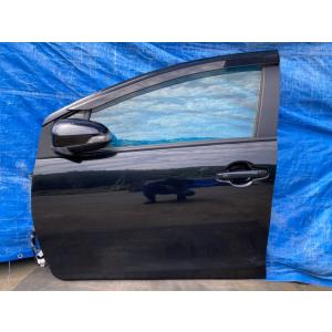 ドア フロント 左 ミラー 割れ有 アクア NHP10 トヨタ 209 ブラックマイカ 67002-...