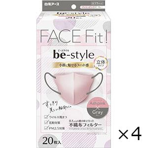 【丸】IKISURU マスクアイボリー×アンティークローズ30枚×18箱 息がしやすい 3D立体マスク（通気性3.2倍）アイボリー×アンティーク