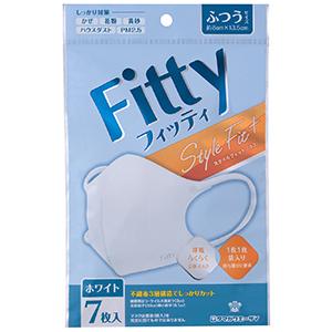 Ｆｉｔｔｙ　スタイルフィットプラス　立体　ホワイト　ふつうサイズ　７枚入　玉川衛材