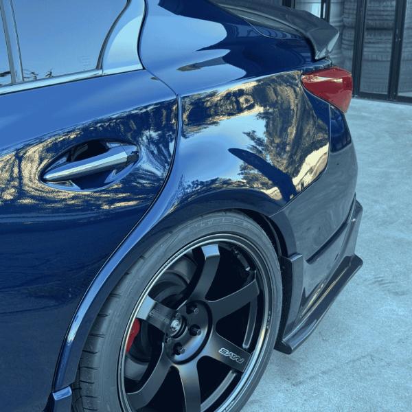 V37 ワイドリアフェンダー FRP製  リテーナー・給油口アタッチメント付  スカイライン    ...