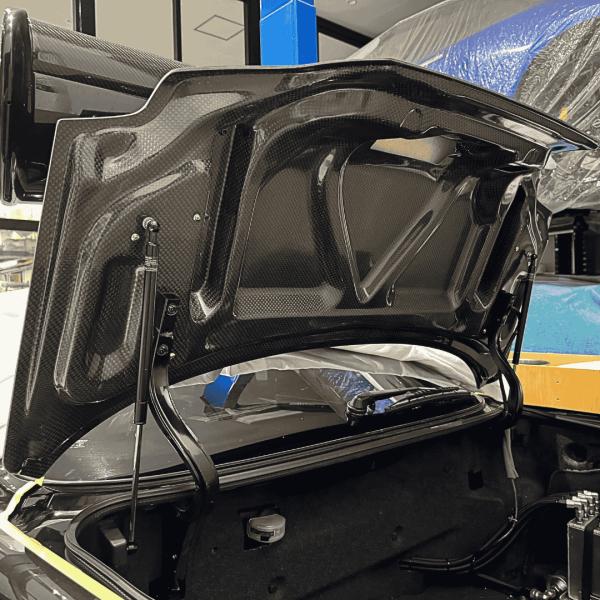 R34 2Dトランク裏面 12Kカーボン オリジナルパーツ　オオクボファクトリー　840C-R42