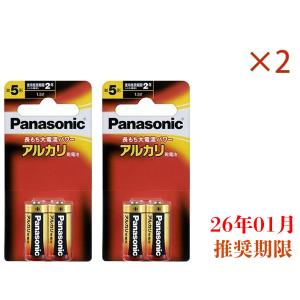 送料無料　単5　パナソニック　金パナ  2本入り×2セット　合計4個　 アルカリ乾電池　26/01｜オクデン.com