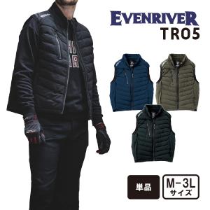 イーブンリバー EVENRIVER 秋冬 TR05 プレミアムソフトシェルベスト 作業着 作業服 メンズ 防寒