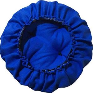 チャミ 丸椅子カバー 座布団 通気 クッション チェアクッション チェアパッド ラウンド ブラウン