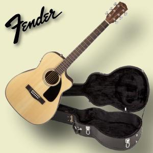 Fender Acoustic フェンダー CF-60CE W/HC Natural 専用ハードケース付｜okumuragakki