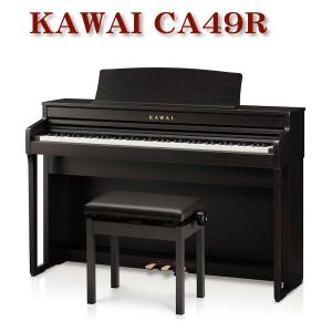 KAWAI CA49R プレミアムローズウッド調  木製鍵盤 カワイ 電子ピアノ ヘッドホン付｜okumuragakki