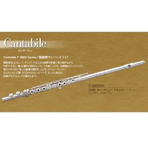 パール フルート Pearl Cantabile F-8800E ／総銀製セミ・ハンドメイド｜okumuragakki