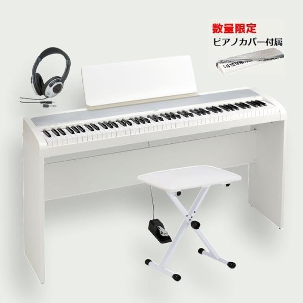KORG B2 WH コルグ 電子ピアノ 専用スタンド STB1 キーボード椅子 ヘッドホン セット...