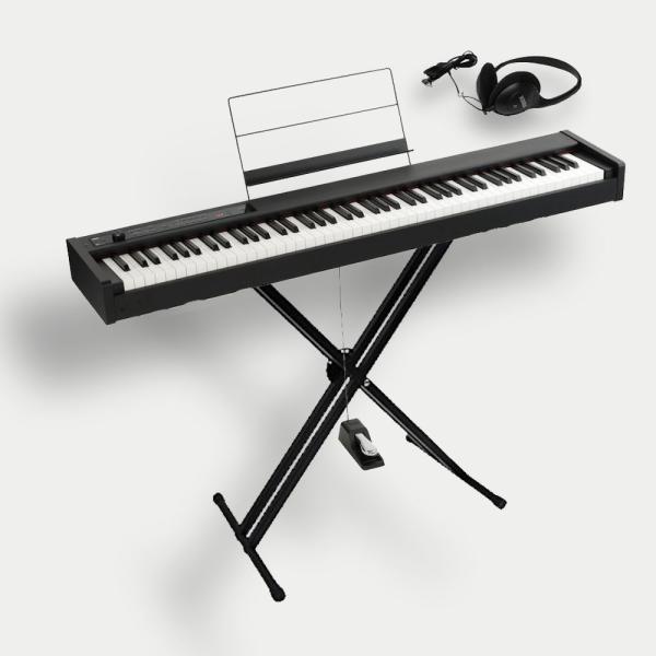 KORG D1 コルグ電子ピアノ X型スタンド（W支柱） ヘッドホン付  スピーカーレス