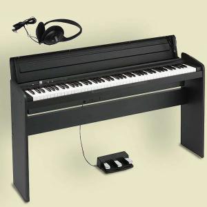 KORG LP-180 BK コルグ 電子ピアノ スタンド 3本ペダルユニット 純正ヘッドホン付　｜楽器の総合デパート オクムラ楽器