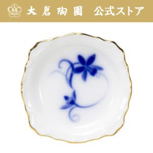 大倉陶園 日本製 ブルーローズ(8011) 約15cm銘々皿 5枚揃 54HV/8011