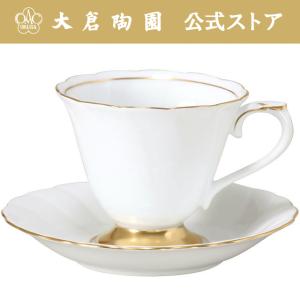 大倉陶園 【大倉陶園直営店】 片葉金蝕 カップ&ソーサー 日本製 : 大倉