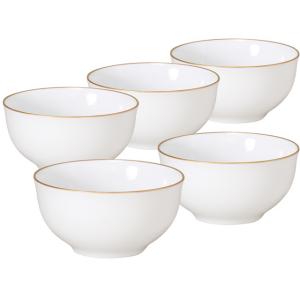 値下！【美品レア】大倉陶園　ゴールドライン　ボウル大1P小6P 大倉陶園 【大倉陶園直営店】 ＜直営店限定＞ゴールドライン 湯呑ペア