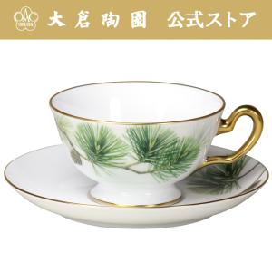 大倉陶園 【大倉陶園直営店】 瑠璃片葉金蝕 カップ＆ソーサー 日本製