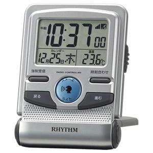 【正規品】リズム RHYTHM 時計 クロック 8RZ214SR19 電波置時計 フィットウェーブD214