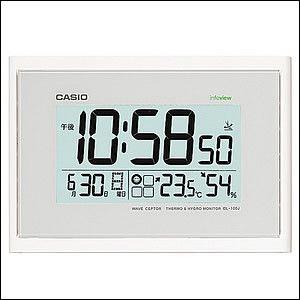 【正規品】CASIO カシオ クロック IDL-100J-7JF 掛時計 ホワイト