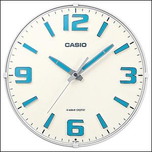 【正規品】CASIO カシオ クロック IQ-1009J-7JF 掛時計 ホワイト 電波時計