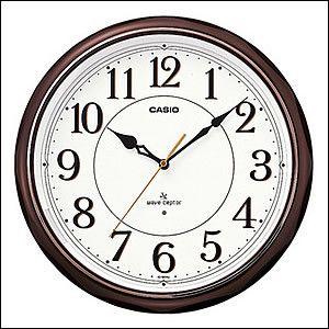 【正規品】CASIO カシオ クロック IQ-1051NJ-5JF 掛時計 濃茶