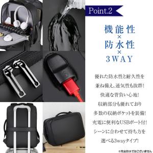 ビジネス リュックサック 20L バックパック...の詳細画像4