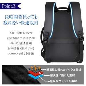 ビジネス リュックサック 20L バックパック...の詳細画像5