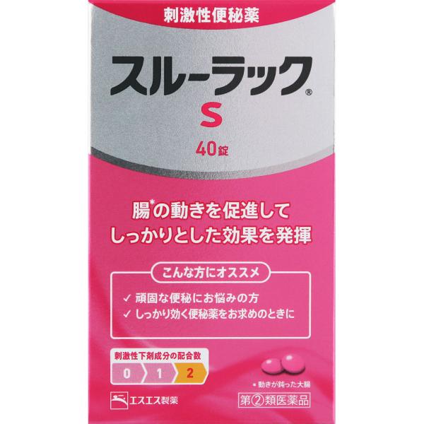 スルーラックＳ　40錠　2個 【4987300056202】　胃腸薬　便秘薬　便秘　医薬品　医薬部外...