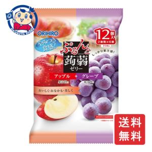 ぷるんと蒟蒻ゼリー パウチ アップル+グレープ ( 20g*12コ入*6セット