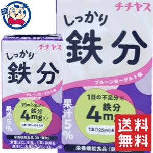 チチヤス しっかり鉄分 125ml×12本入×1ケース｜okusuya