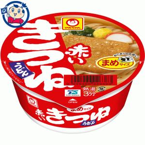 東洋水産 マルちゃん 赤いまめきつねうどん(西) 41g×12個入×1ケース｜okusuya