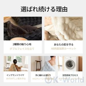 毛布 暖かい ブランケット ふわふわ シングル...の詳細画像3