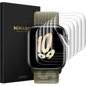 6枚組 NIMASO Apple Watch 44 / 42mm 用 保護 フィルム Apple Watch series SE (2022｜olc-store