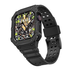 apple watch バンド アップルウォッチバンド 二重構造 ケース一体型 交換用ベルトapple watch series SE/7/｜olc-store