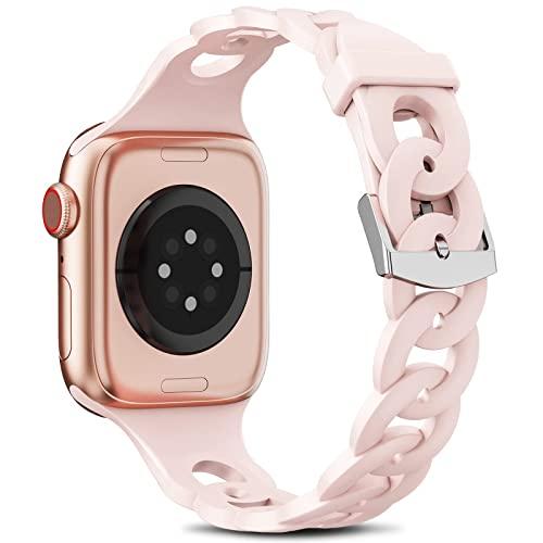 コンパチブル アップルウォッチ Apple Watch バンド プリストバンドサークルチェーンデザイ...