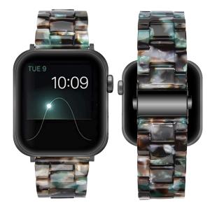 BinGeLi コンパチブル Apple Watch バンド 樹脂ベルト軽量 防水 アップルウォッチ バンド 腕時計ベルト ステンレス留め金｜olc-store