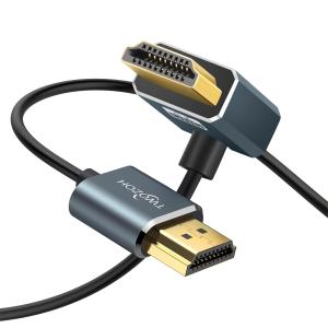 Twozoh HDMI ケーブル 向上き L型 270度 7.5M、超薄型スリムHDMIコード 極細3D/4K@60Hz対応｜olc-store