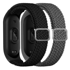 GOHHME For Xiaomi Mi Band 7 バンド 2枚セットMi Band 6 対応ナイロンバンド Mi Band 5 コンパ｜olc-store